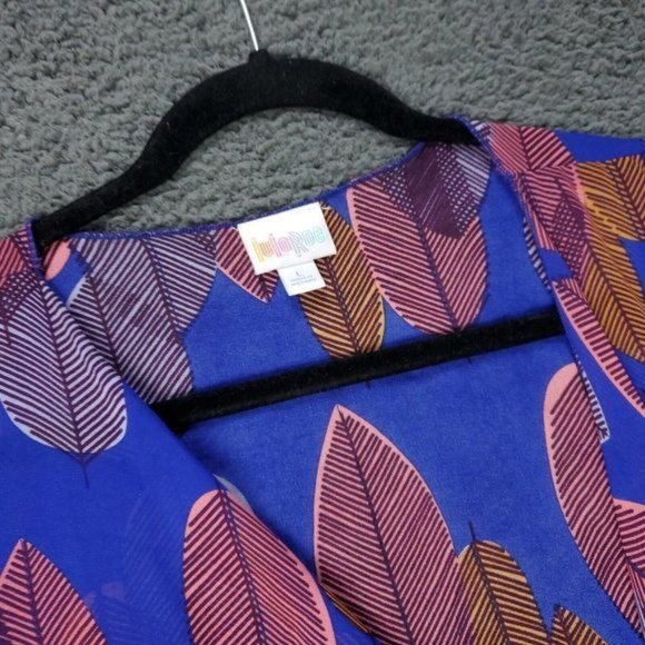 NEW LulaRoe Monroe Kimono Cardigan L Large Multicolor - Picture 6 of 8